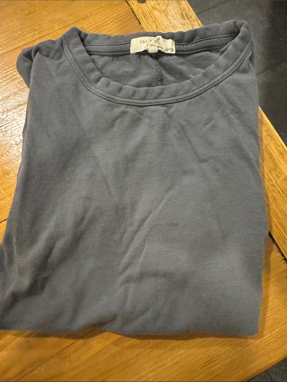 rag & bone Short Sleeve Crew Tee in medium grey